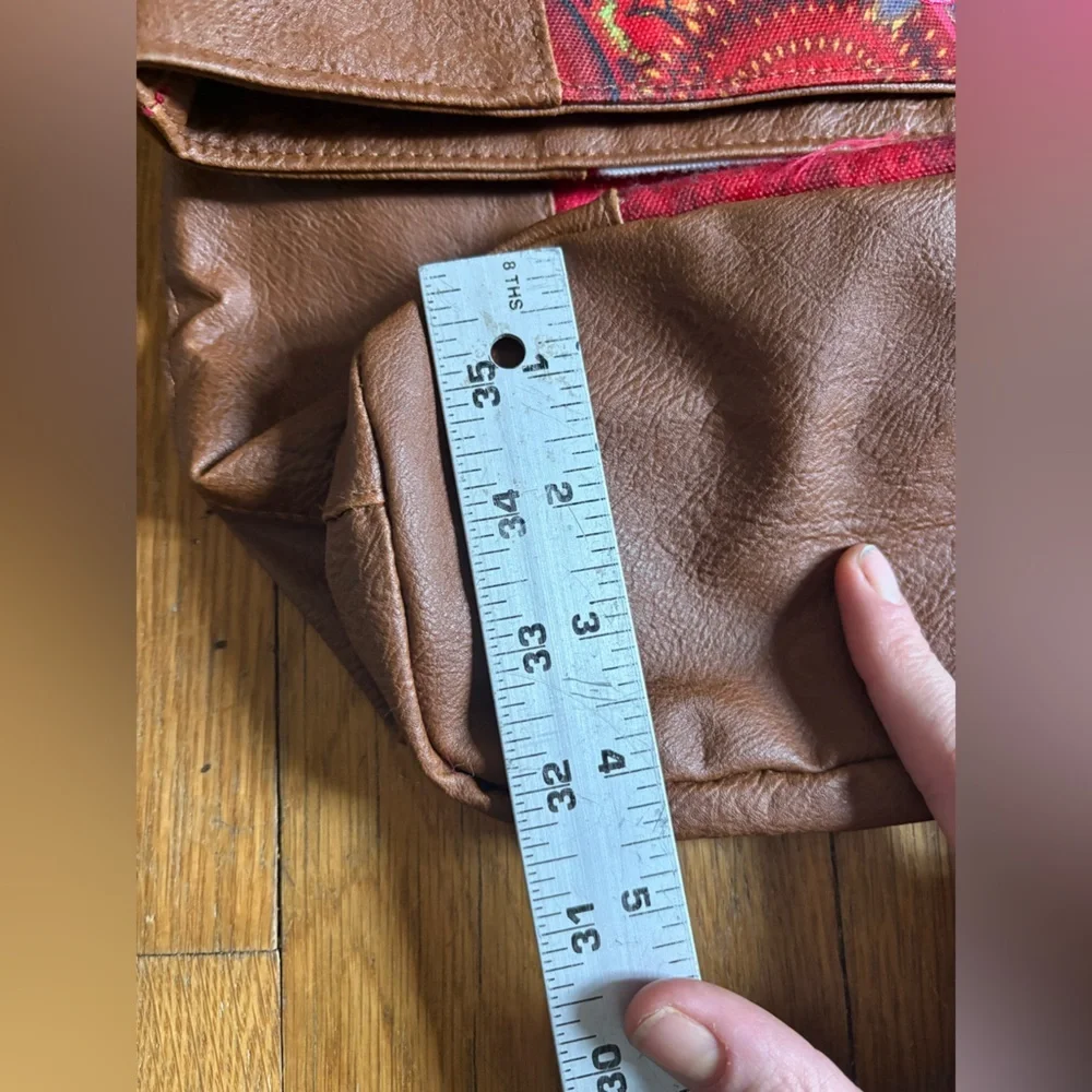 DESIGUAL canvas and leather messenger bag!